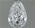 Natural Diamond 0.80 Carats, Pear with  Cut, F Color, VS2 Clarity and Certified by GIA