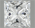 Natural Diamond 0.60 Carats, Princess with  Cut, E Color, VVS2 Clarity and Certified by GIA