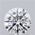Lab Grown Diamond 1.10 Carats, Round with Ideal Cut, D Color, VS1 Clarity and Certified by IGI