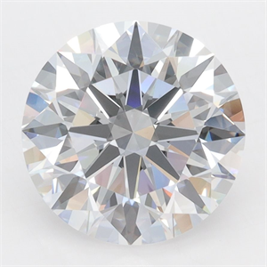 Picture of Lab Grown Diamond 4.09 Carats, Round with Excellent Cut, D Color, VVS1 Clarity and Certified by GIA