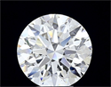 Del inventario de diamantes de laboratorio, 4.14 quilates, Redondo , Color E, claridad VVS2 y certificado IGI