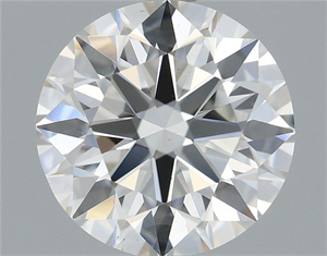 Picture of Natural Diamond 1.50 Carats, Round with Excellent Cut, H Color, VS2 Clarity and Certified by GIA