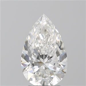 Picture of Natural Diamond 3.01 Carats, Pear with  Cut, F Color, SI1 Clarity and Certified by GIA