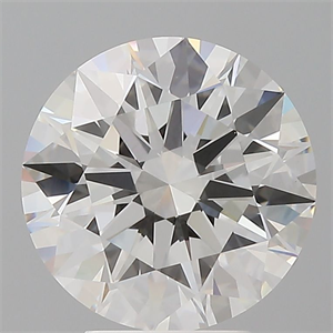 Picture of Lab Grown Diamond 4.09 Carats, Round with Ideal Cut, E Color, VVS2 Clarity and Certified by IGI