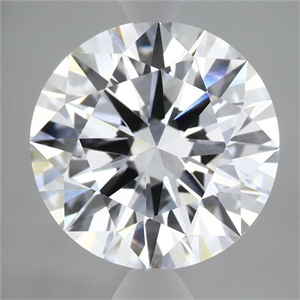Picture of Lab Grown Diamond 4.90 Carats, Round with Excellent Cut, D Color, VVS2 Clarity and Certified by IGI