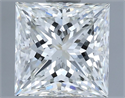 Natural Diamond 1.56 Carats, Princess with  Cut, H Color, VS1 Clarity and Certified by IGI