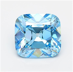 Picture of Lab Grown Diamond 5.41 Carats, CUSHION MODIFIED with  Cut, Fancy Vivid Blue Color, VVS2 Clarity and Certified by IGI