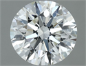 Natural Diamond 0.64 Carats, Round with Excellent Cut, H Color, VVS1 Clarity and Certified by IGI