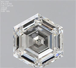 Picture of Natural Diamond 0.70 Carats, HEXAGONAL with  Cut, H Color, VS2 Clarity and Certified by GIA