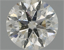 Natural Diamond 0.70 Carats, Round with Excellent Cut, F Color, SI2 Clarity and Certified by IGI