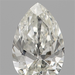 Picture of Natural Diamond 0.22 Carats, Pear with  Cut, I Color, SI1 Clarity and Certified by IGI