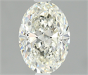 Natural Diamond 0.57 Carats, Oval with  Cut, I Color, IF Clarity and Certified by IGI