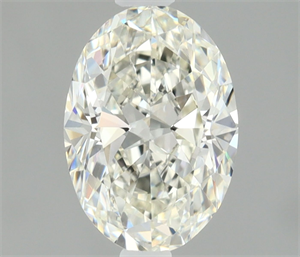 Picture of Natural Diamond 0.57 Carats, Oval with  Cut, I Color, IF Clarity and Certified by IGI