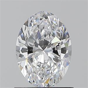 Picture of Natural Diamond 0.90 Carats, Oval with  Cut, D Color, SI2 Clarity and Certified by GIA