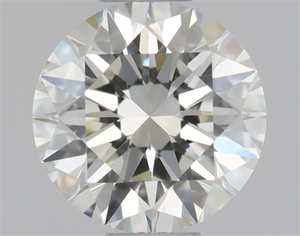 Picture of Natural Diamond 0.50 Carats, Round with Excellent Cut, J Color, IF Clarity and Certified by GIA