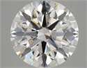 Lab Grown Diamond 3.61 Carats, Round with Ideal Cut, F Color, VS1 Clarity and Certified by IGI