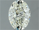 Natural Diamond 0.92 Carats, Oval with  Cut, I Color, IF Clarity and Certified by IGI