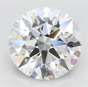 Picture of Lab Grown Diamond 3.24 Carats, Round with Excellent Cut, D Color, VVS1 Clarity and Certified by GIA