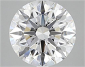 Lab Grown Diamond 3.62 Carats, Round with Ideal Cut, E Color, VS2 Clarity and Certified by IGI