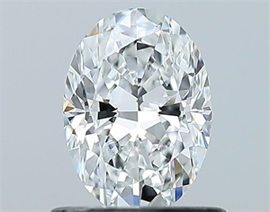 Foto Diamante Natural 0.70 quilates, Ovalado , Color E, claridad VVS1 y certificado GIA de
