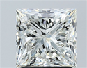 Natural Diamond 2.09 Carats, Princess with  Cut, I Color, SI2 Clarity and Certified by IGI