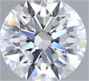 Lab Grown Diamond 0.73 Carats, Round with Ideal Cut, D Color, VS1 Clarity and Certified by IGI