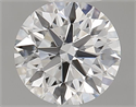Natural Diamond 0.57 Carats, Round with Excellent Cut, G Color, SI1 Clarity and Certified by GIA