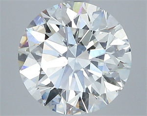 Picture of Natural Diamond 2.57 Carats, Round with Excellent Cut, H Color, SI1 Clarity and Certified by GIA