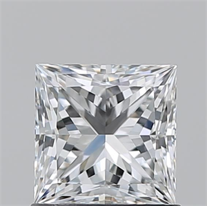 Picture of Natural Diamond 1.03 Carats, Princess with  Cut, E Color, VVS2 Clarity and Certified by GIA