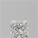 Diamante Natural 0.51 quilates, Princesa , Color H, claridad SI1 y certificado GIA