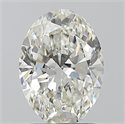 Natural Diamond 1.70 Carats, Oval with  Cut, I Color, VS1 Clarity and Certified by GIA