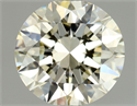 Natural Diamond 0.90 Carats, Round with Excellent Cut, N Color, VS2 Clarity and Certified by GIA