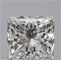 Natural Diamond 0.74 Carats, Princess with  Cut, E Color, VS2 Clarity and Certified by GIA