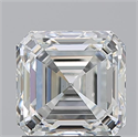 Natural Diamond 1.71 Carats, Asscher with  Cut, I Color, VS2 Clarity and Certified by GIA