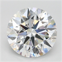 Lab Grown Diamond 2.92 Carats, Round with Ideal Cut, D Color, IF Clarity and Certified by IGI
