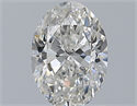 Natural Diamond 1.01 Carats, Oval with  Cut, G Color, SI2 Clarity and Certified by GIA