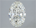 Diamante Natural 2.08 quilates, Ovalado , Color H, claridad VS1 y certificado GIA