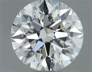 Picture of Natural Diamond 0.55 Carats, Round with Excellent Cut, H Color, VVS1 Clarity and Certified by IGI