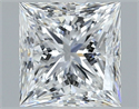 Diamante Natural 1.61 quilates, Princesa , Color D, claridad VVS2 y certificado GIA