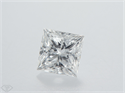 Natural Diamond 0.51 Carats, Princess with  Cut, F Color, VS1 Clarity and Certified by GIA