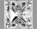 Natural Diamond 1.01 Carats, Princess with  Cut, I Color, VVS2 Clarity and Certified by GIA