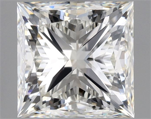 Picture of Natural Diamond 1.01 Carats, Princess with  Cut, I Color, VVS2 Clarity and Certified by GIA
