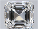 Natural Diamond 0.91 Carats, Asscher with  Cut, E Color, VVS2 Clarity and Certified by GIA