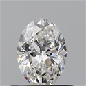 Natural Diamond 0.52 Carats, Oval with  Cut, F Color, VS1 Clarity and Certified by GIA
