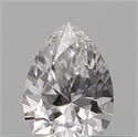 Natural Diamond 0.11 Carats, Pear with  Cut, F Color, VVS2 Clarity and Certified by IGI