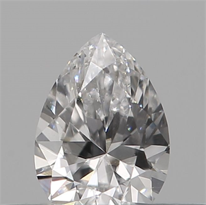 Picture of Natural Diamond 0.11 Carats, Pear with  Cut, F Color, VVS2 Clarity and Certified by IGI