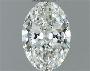 Picture of Natural Diamond 0.60 Carats, Oval with  Cut, H Color, VVS1 Clarity and Certified by IGI