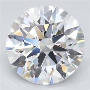 Picture of Lab Grown Diamond 3.60 Carats, Round with Excellent Cut, D Color, VVS1 Clarity and Certified by GIA