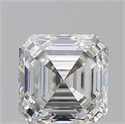 Natural Diamond 0.94 Carats, Asscher with  Cut, H Color, VS1 Clarity and Certified by GIA