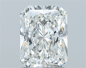 Picture of Natural Diamond 1.23 Carats, Radiant with  Cut, F Color, SI1 Clarity and Certified by GIA